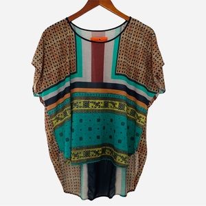 Clover Canyon Multicolored Popover Top Size S